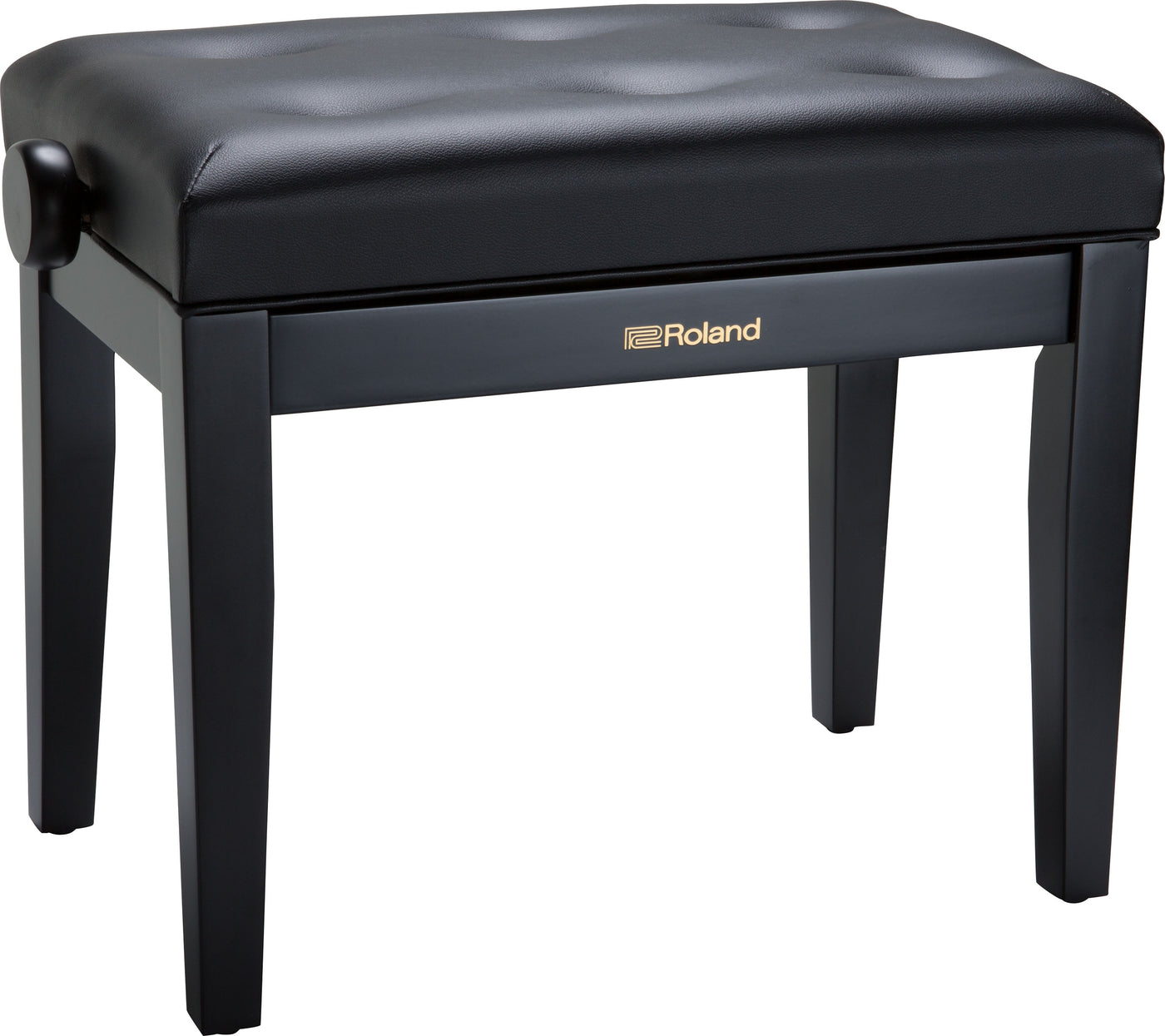 Roland RPB-300BK Piano Bench, Satin Black, Vinyl Seat