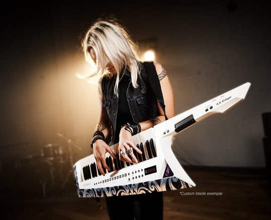 Roland AX-EDGE-W 49 Key Shoulder Worn Synthesizer (White) – Roland
