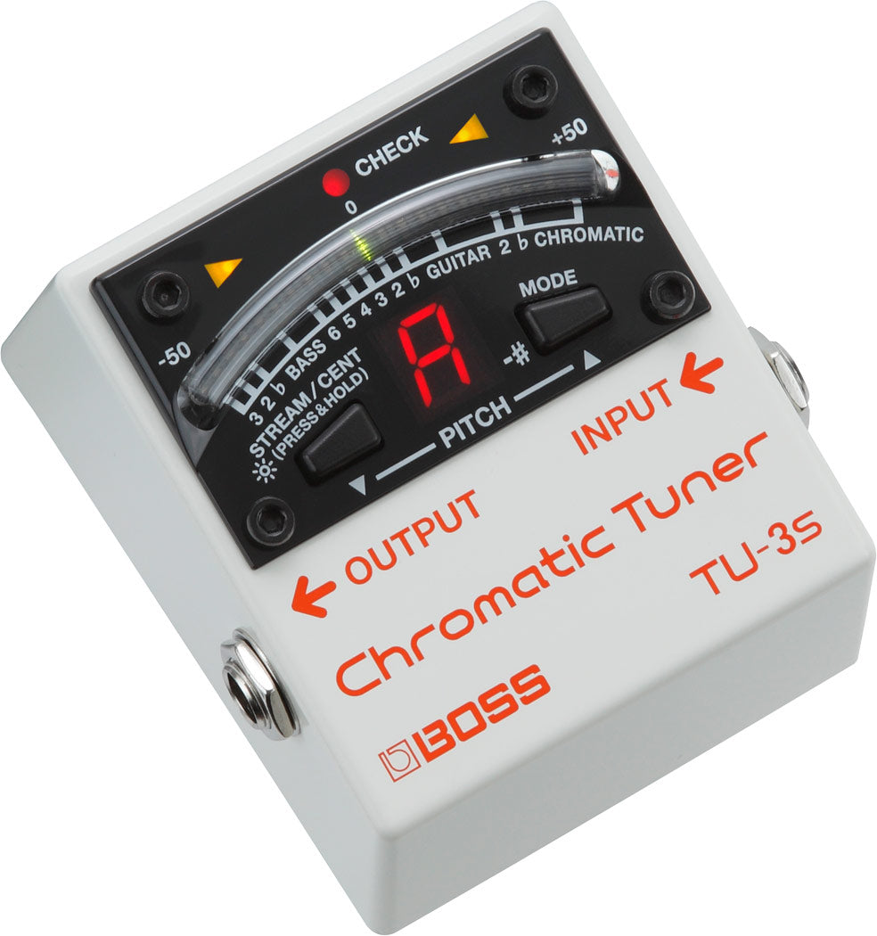 BOSS TU-3S Pedalboard Friendly Chromatic Tuner