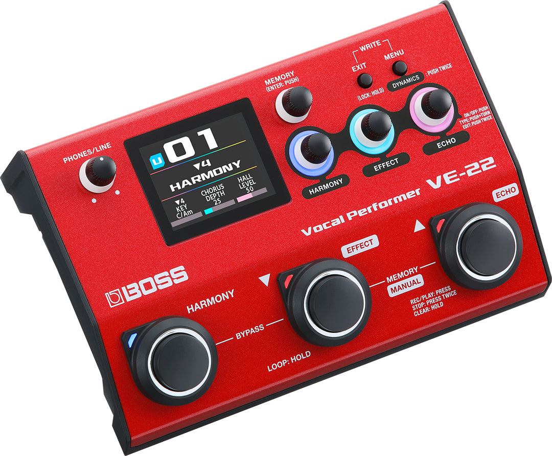 BOSS VE-22 ヴォーカルエフェクター BOSS VE-22 Floor Based Vocal Effect Pedal – Roland Store London