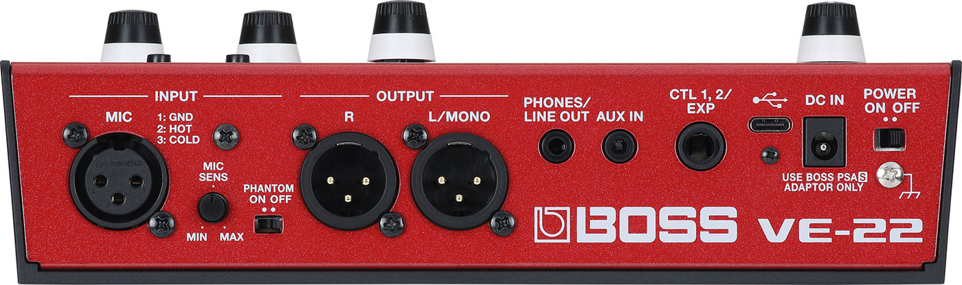 BOSS VE-22 Floor Based Vocal Effect Pedal