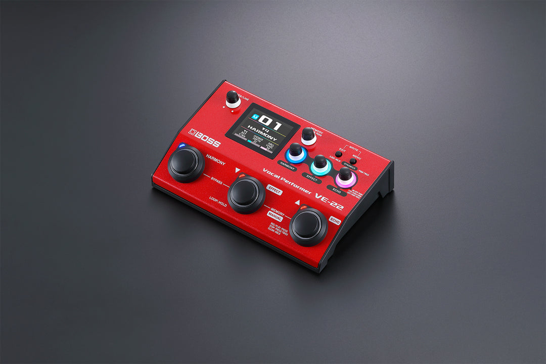 boss ve-22 vocal performer pedal BOSS VE-22 Floor Based Vocal Effect Pedal – Roland Store London