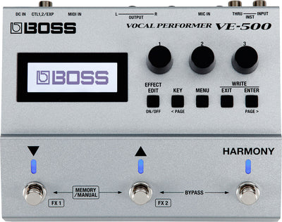 BOSS VE-500 Vocal Effects For Pedalboards