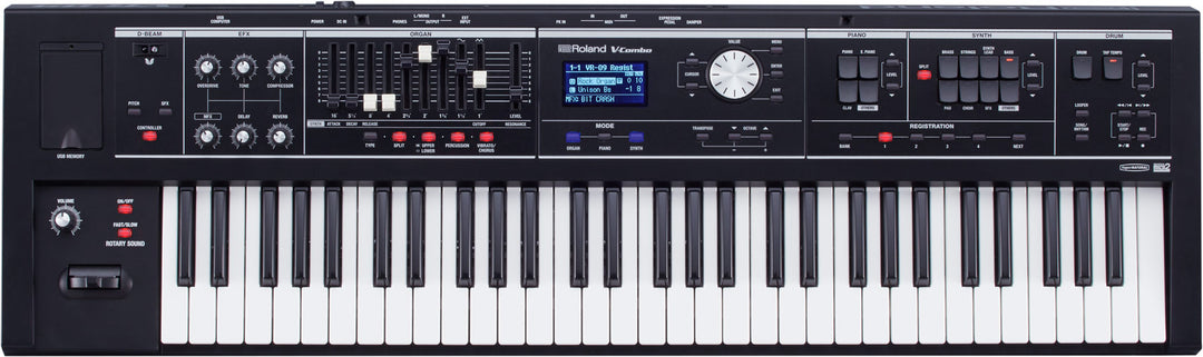 Roland VR-09-B Lightweight Performance Synthesizer (61-key 