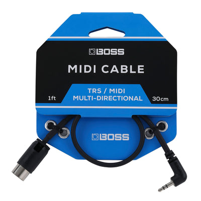 BOSS BMIDI-1-35 Interconnect Cable TRS/MIDI 1ft/30cm