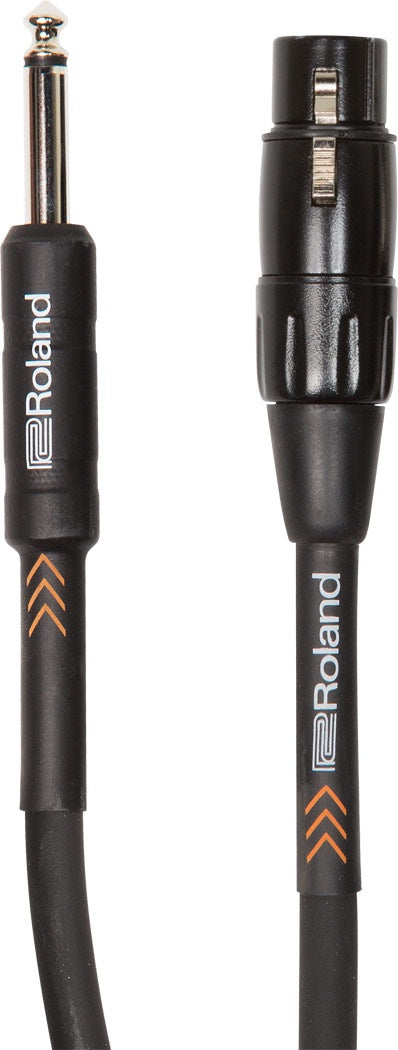 Roland RMC-B20-HIZ Microphone Cable (Hi Z), 20ft/6m , Black Series